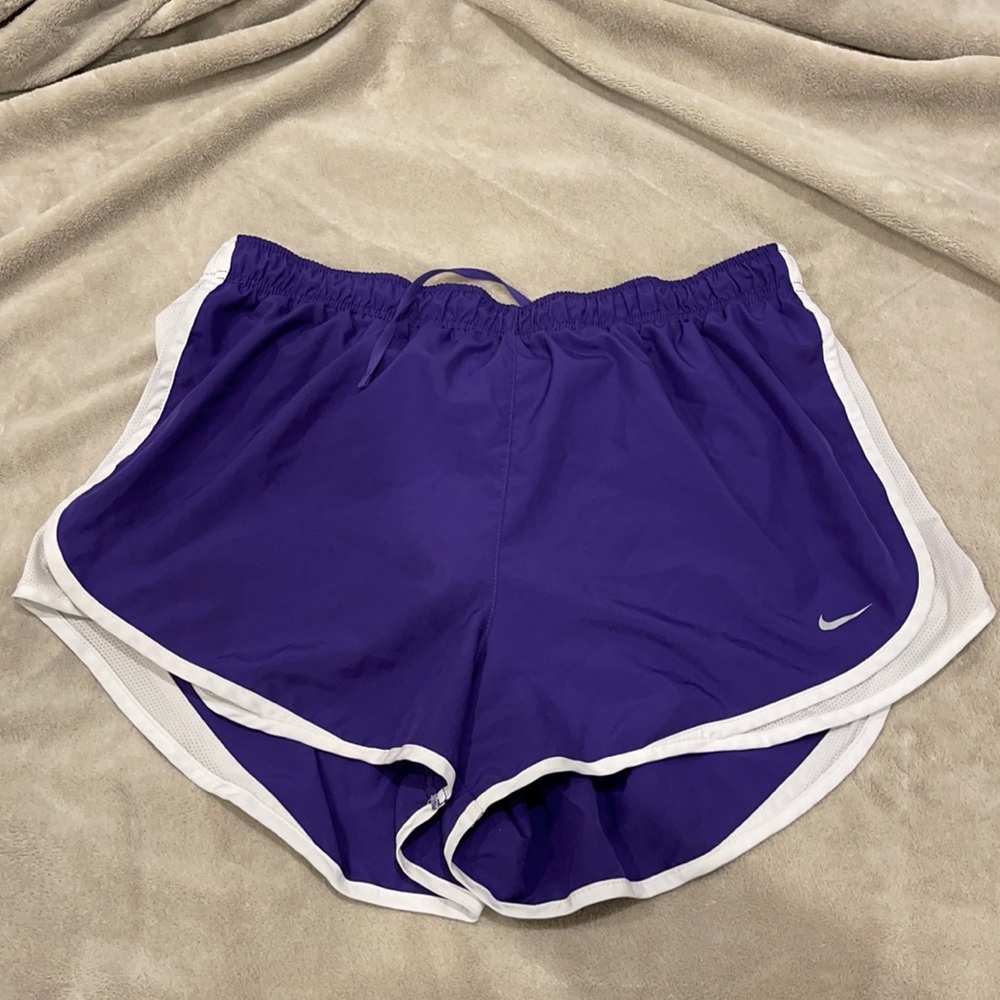 Purple Nike shorts